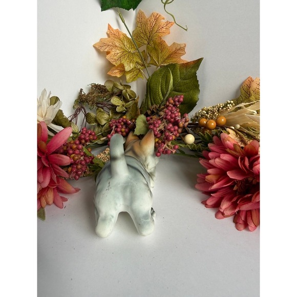 Vintage 1984 Enesco Ceramic Playful Gray Tabby Kitten Cat Figurine Blue Eyes - Picture 7 of 10